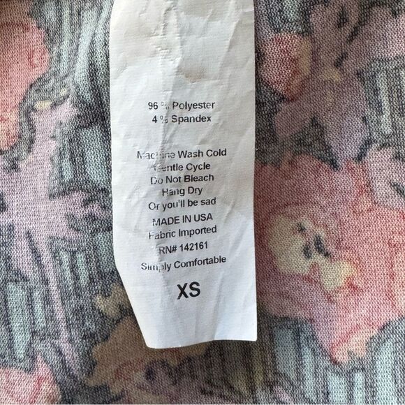 LuLaRoe Women's Floral Tunic - Red and Yellow XL - Picture 7 of 8